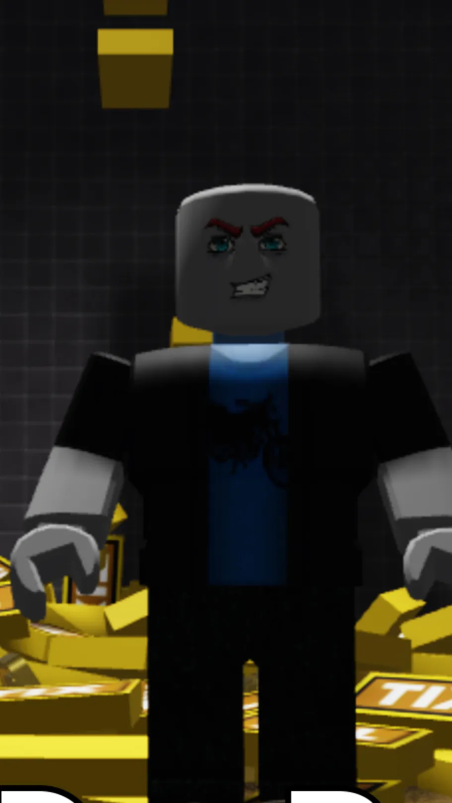 ai character: Roydaxpac  background