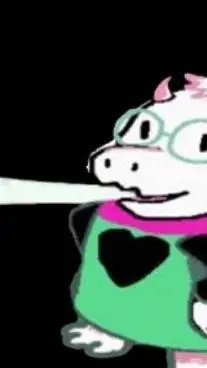 ai character: ralsei fumando background