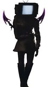 ai character: tv woman background