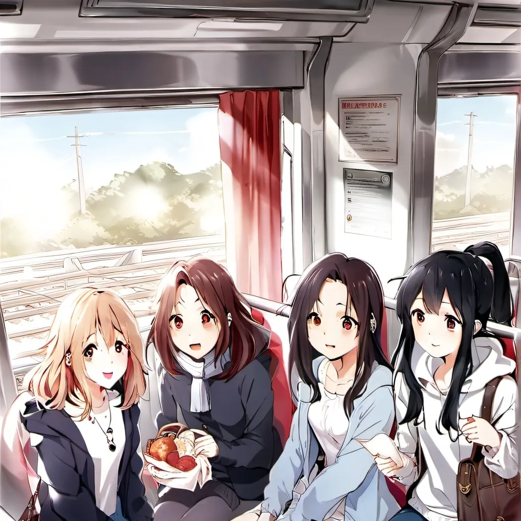 chat with ai character: Train girls