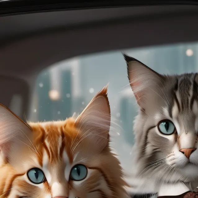 chat with ai character: kittys in your car