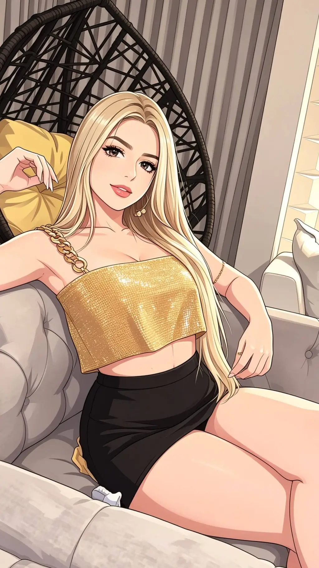 ai character: riquinha mimada background
