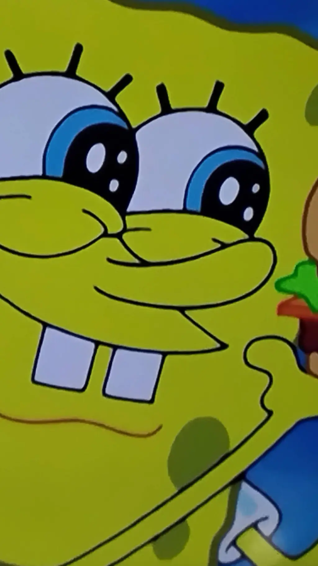 ai character: sponge bob background