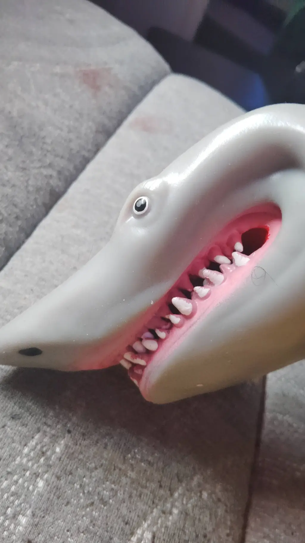 ai character: shark "but puppet" background