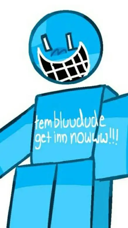 ai character: bluudude background