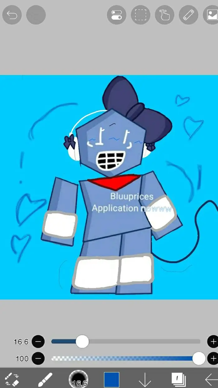 ai character: bluuprices background