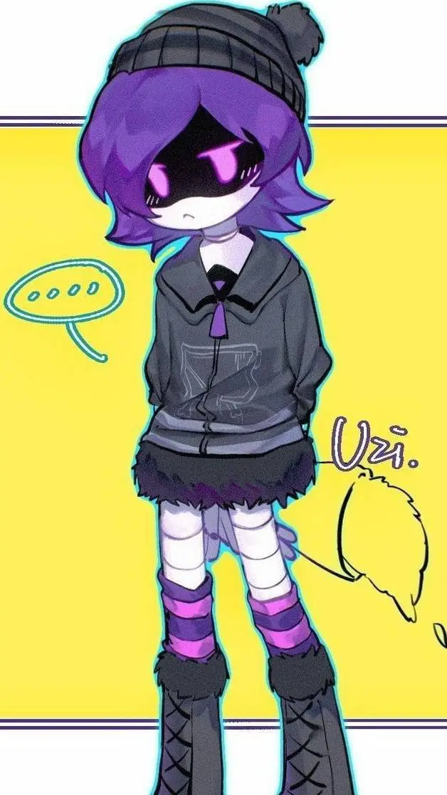 ai character: 💜 Uzi 🖤 background