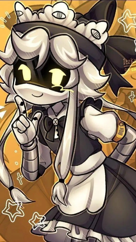 ai character: 💛 Maid Cyn 🤍 background