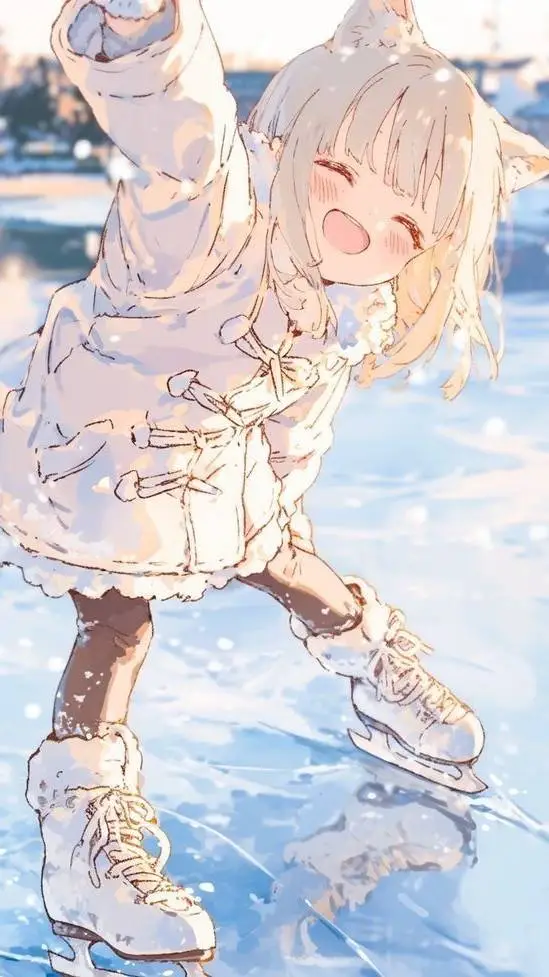 ai character: mha snow day background