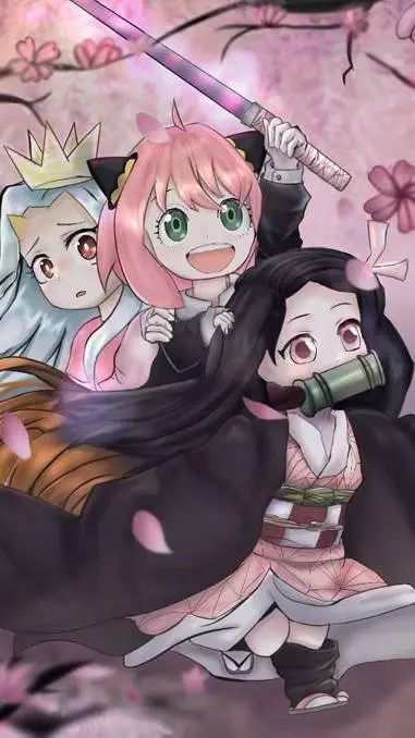ai character: nezuko anya & eri background