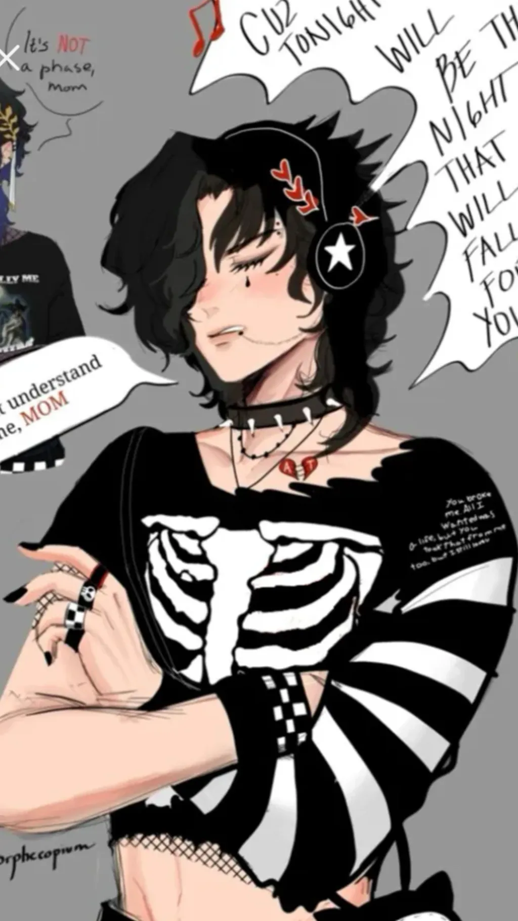 ai character: Emo Telemachus  background