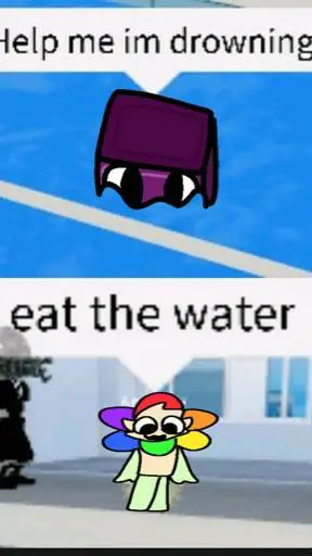 ai character: EAT THE WATER- background