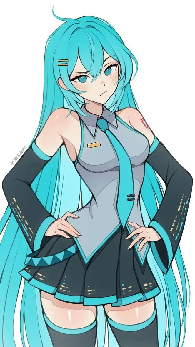 ai character: Miku background
