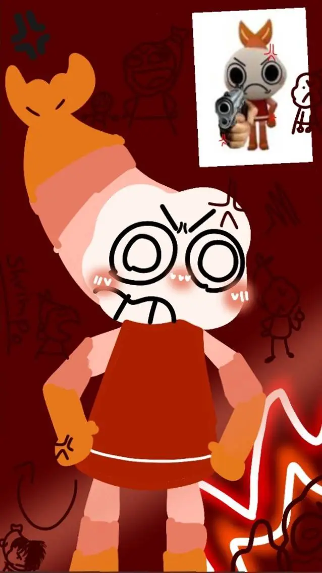ai character: Shrimpo background