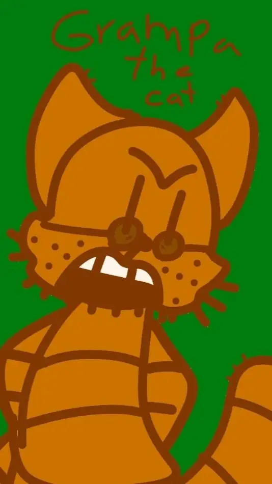 ai character: Grampa the cat background