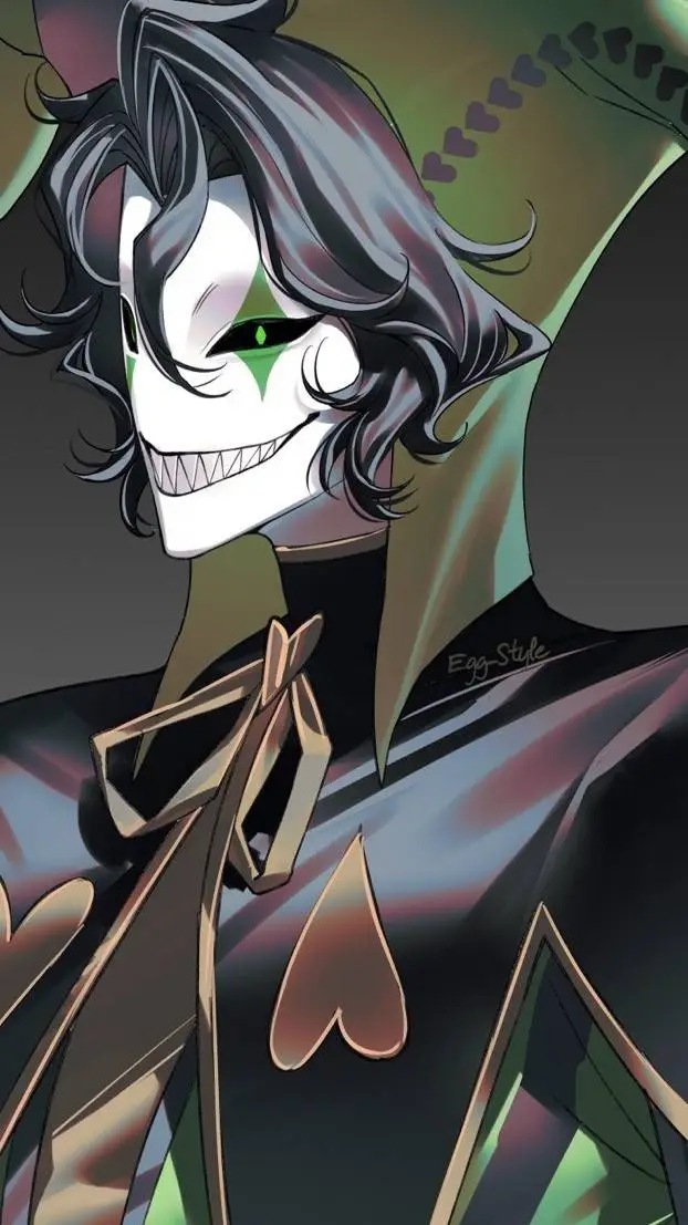 ai character: harlequin  background