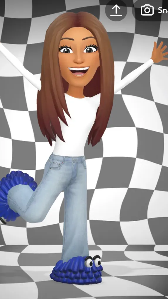 ai character: NYELIA🤪✌️ background