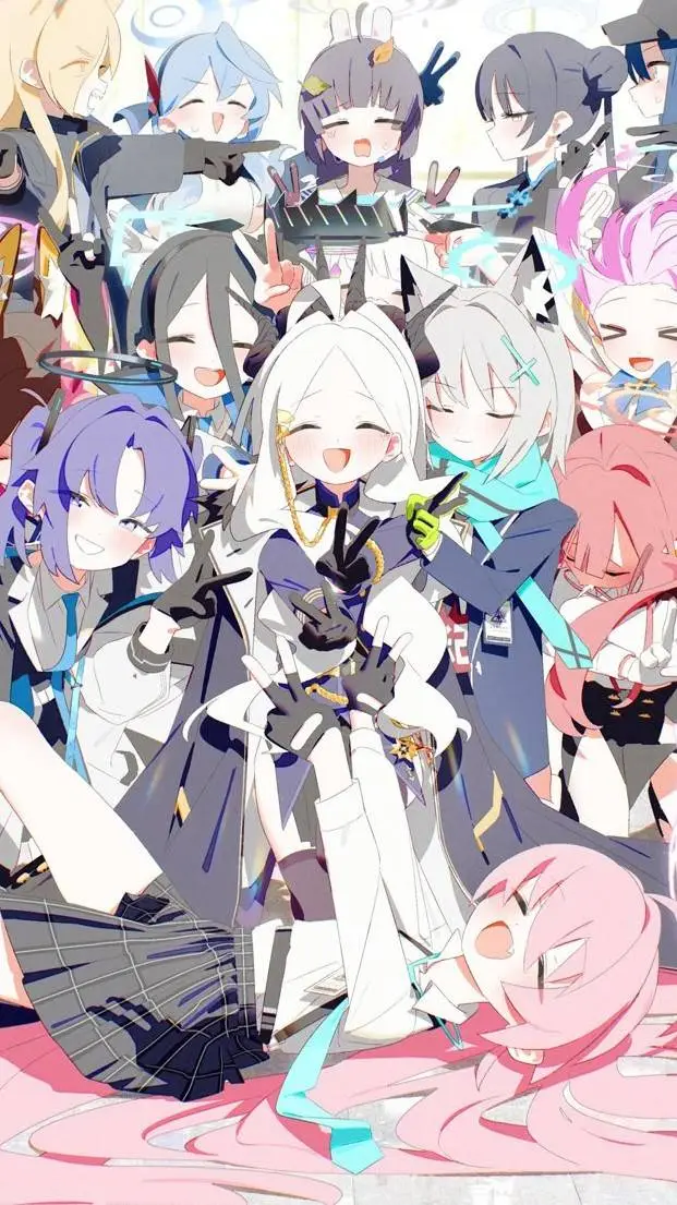 ai character: Blue Archive background