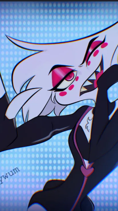 ai character: Angel Dust HH🩷 background