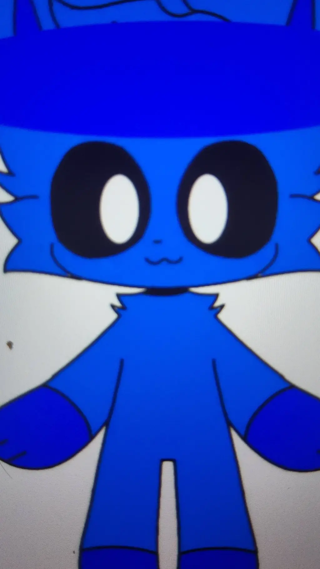 ai character: blue star background