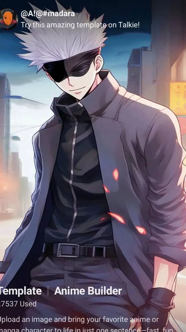 ai character: my dad( gojo)□  background