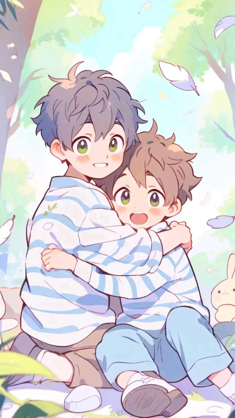 ai character: best friends(kids) background