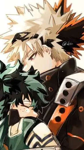 ai character: 💚BakuDeku❤️ background