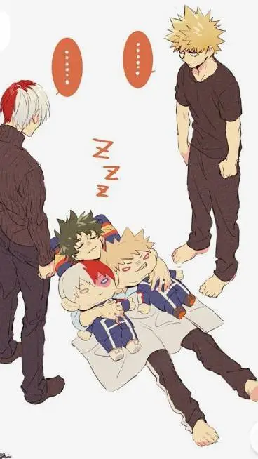 ai character: ShotoBakuDeku Girl background