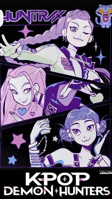 ai character: 🎶Huntr/x🎶 background