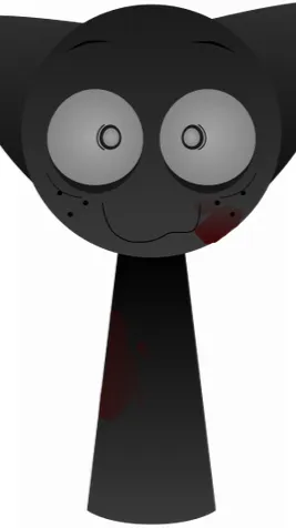 ai character: Horror gray background