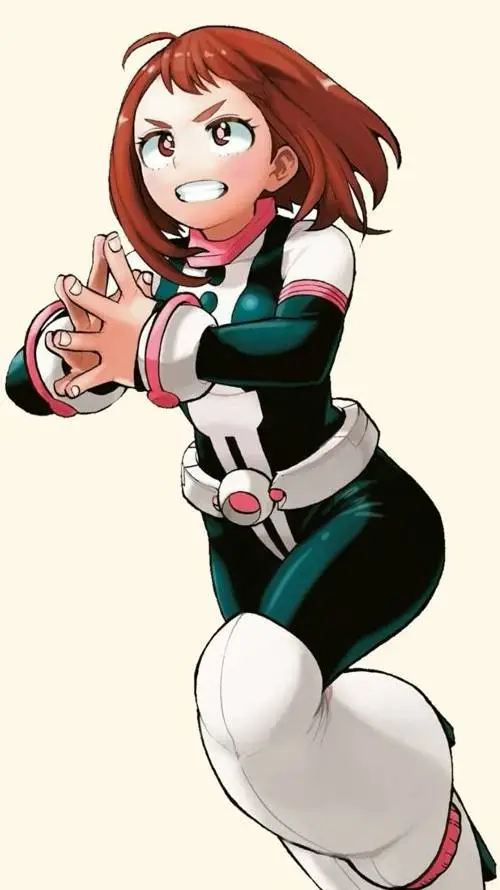 ai character: Uraraka 🫧🩻 background