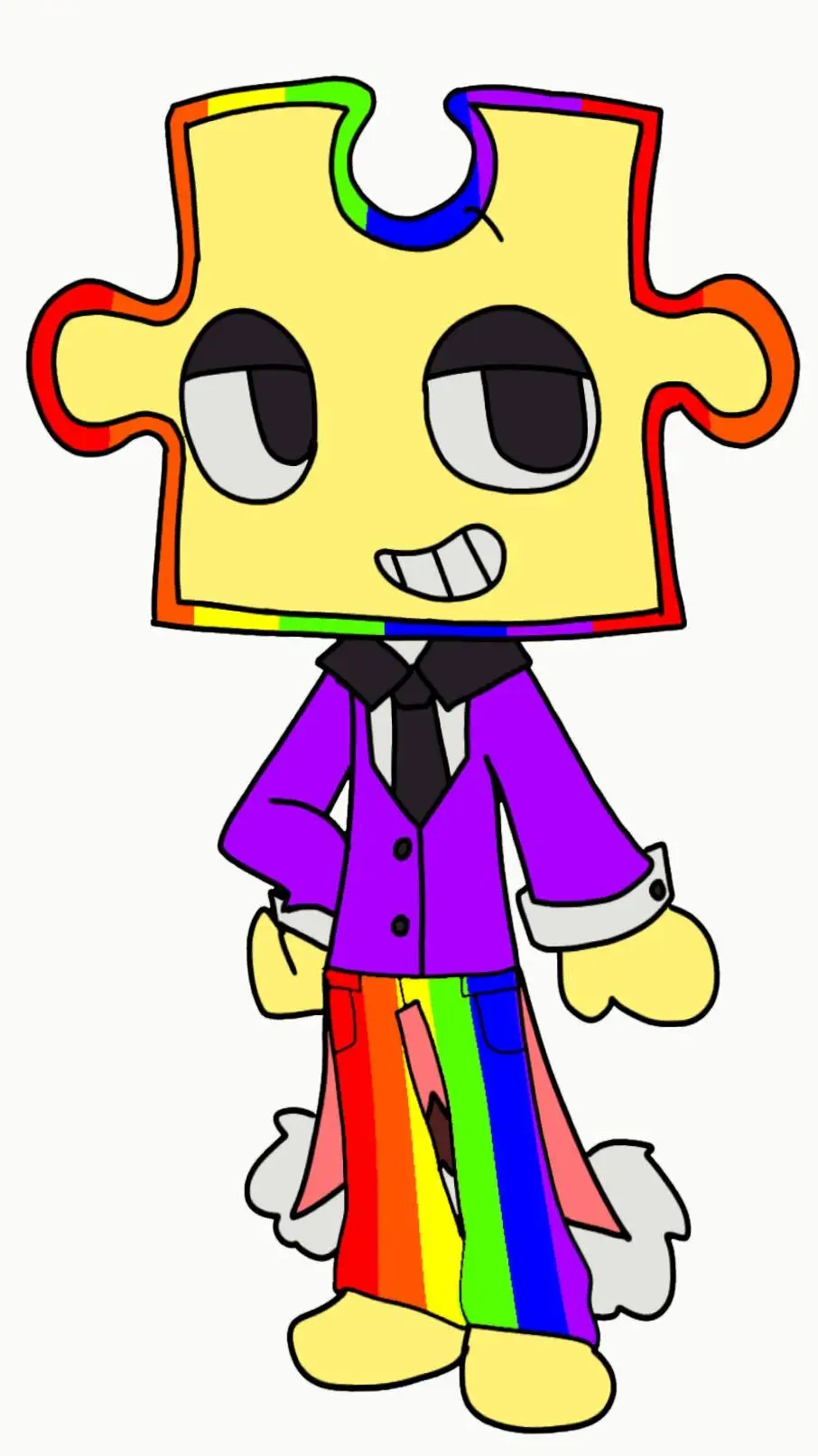 ai character: Puzz the puzzle p. background