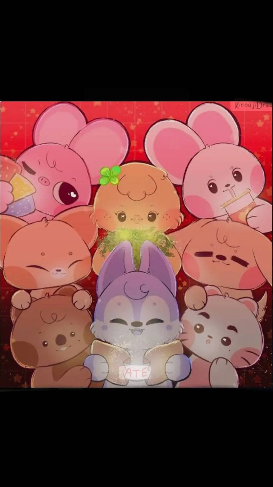 ai character: SKZ animals✨ background