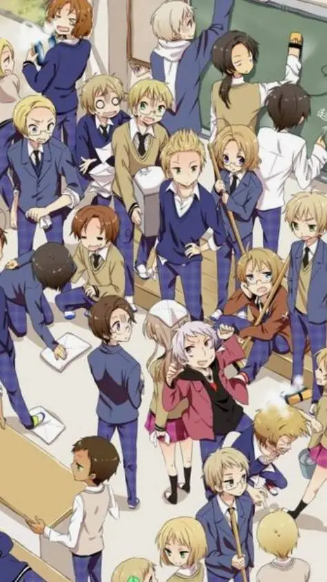 ai character: Hetalia school background