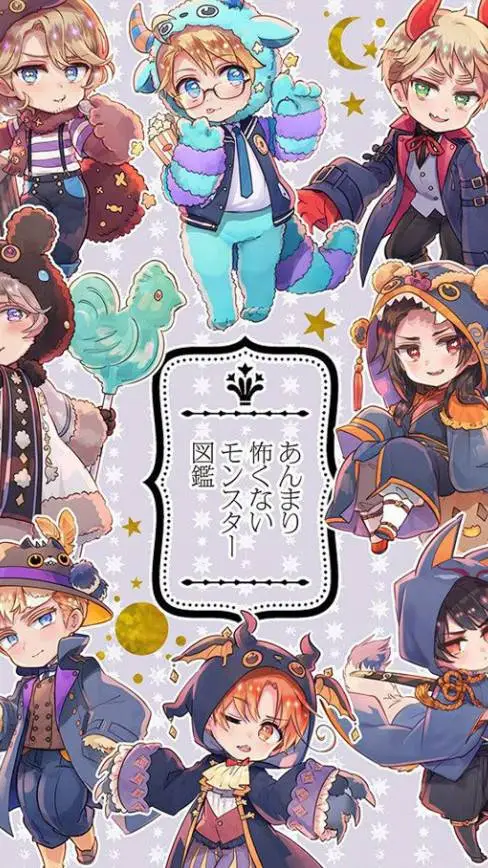 ai character: Hetalia Halloween background