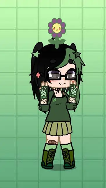 ai character: Daisy🌼🇧🇬🫐 background