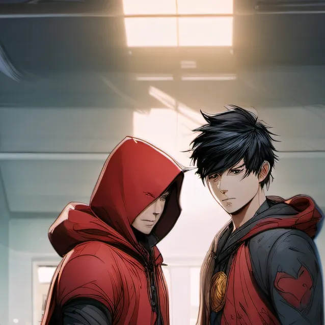 chat with ai character: red hood x robin