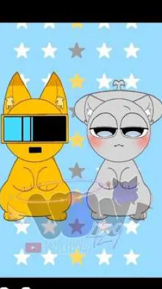 ai character: C x g cat adorable background