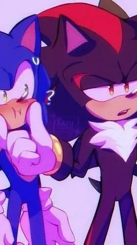 ai character: 💙🩵sonicxshadow🖤♥️ background