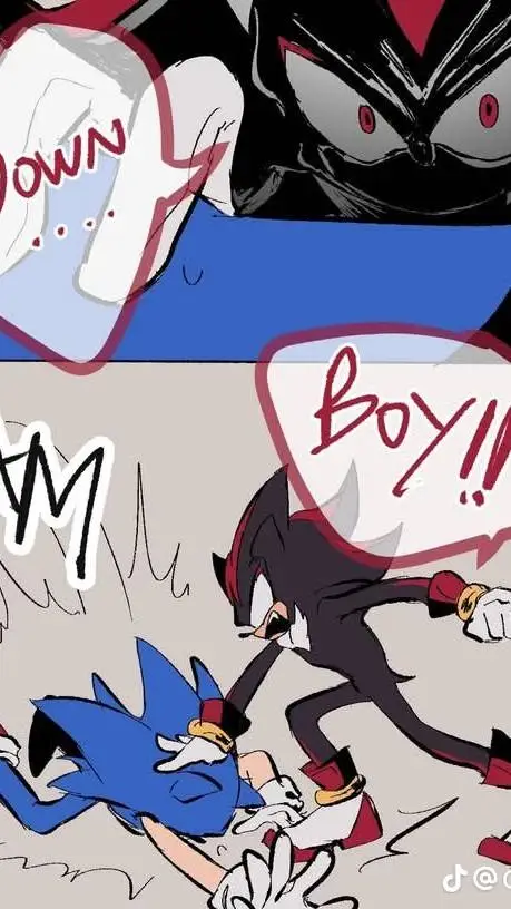 ai character: Shadow X Sonic 🖤💙 background