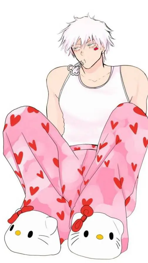 ai character: Gojo.・゜゜・ background