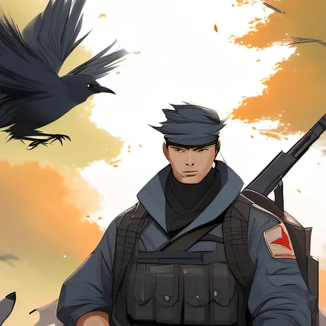 chat with ai character: bird army dog