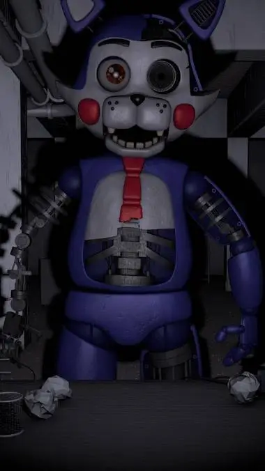 ai character: withered candy  background