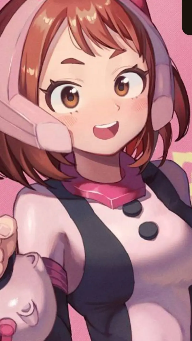 ai character: ochaco uraraka background