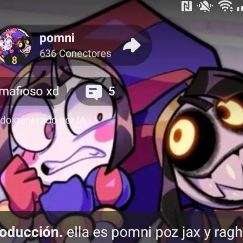chat with ai character: Pomni demon