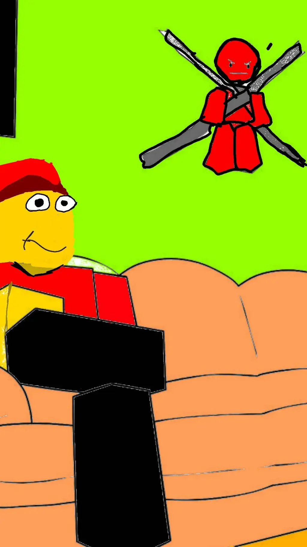 ai character: Kd vs Badware background