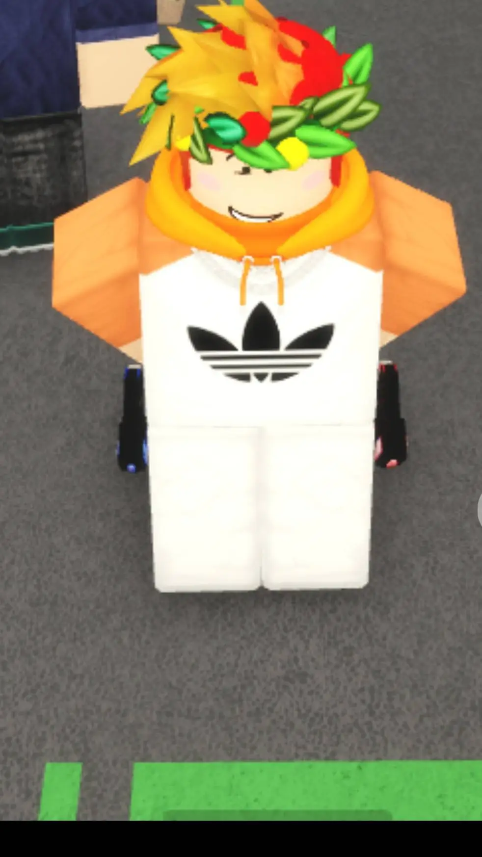 ai character: blaze fiery background