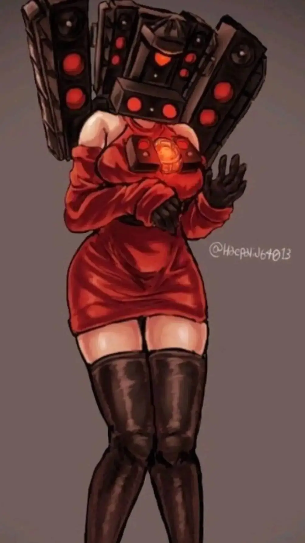 ai character: titan speakerwoman background