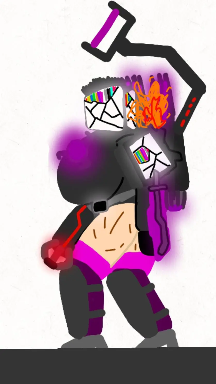 ai character: titan tvwoman  background