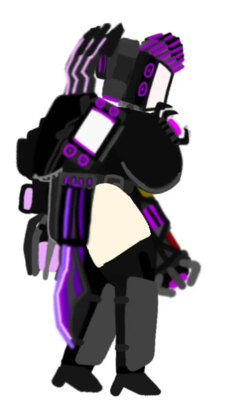 ai character: upg titan tv woman background